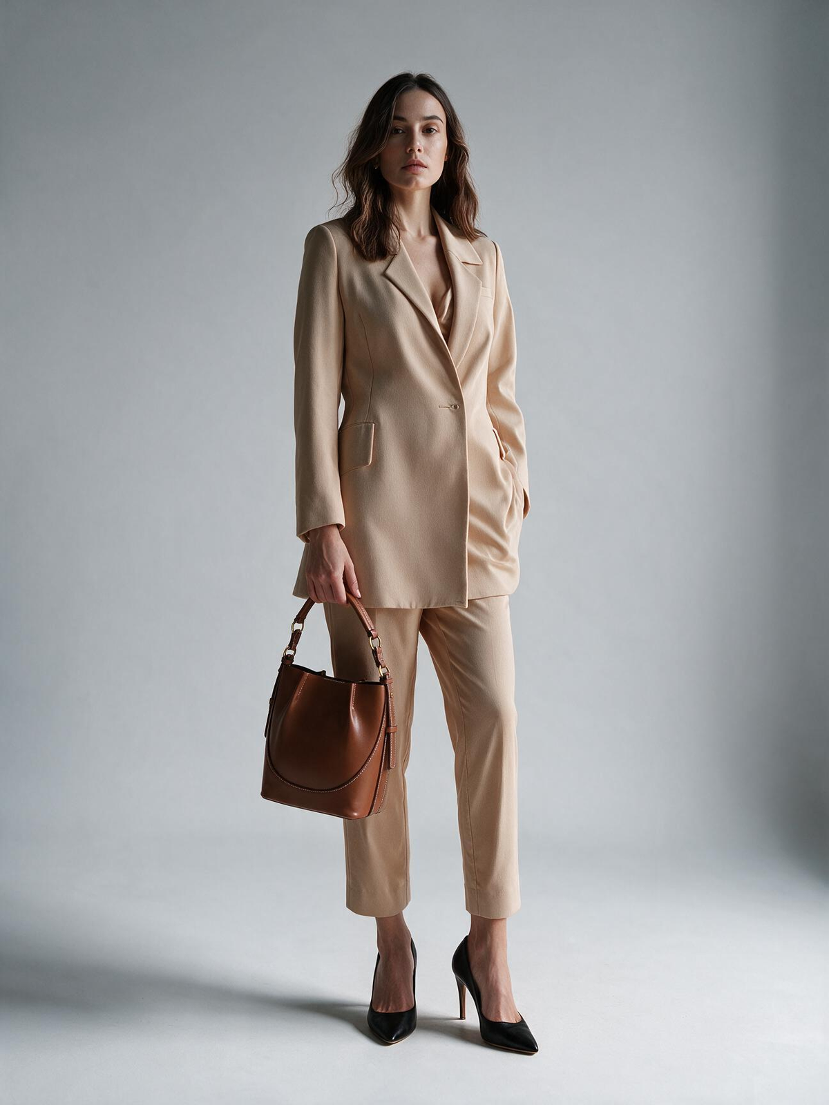 Vegan Leather Bucket Bag