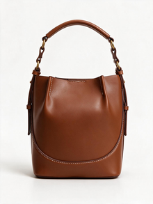 Vegan Leather Bucket Bag
