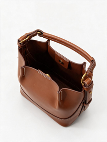 Vegan Leather Bucket Bag