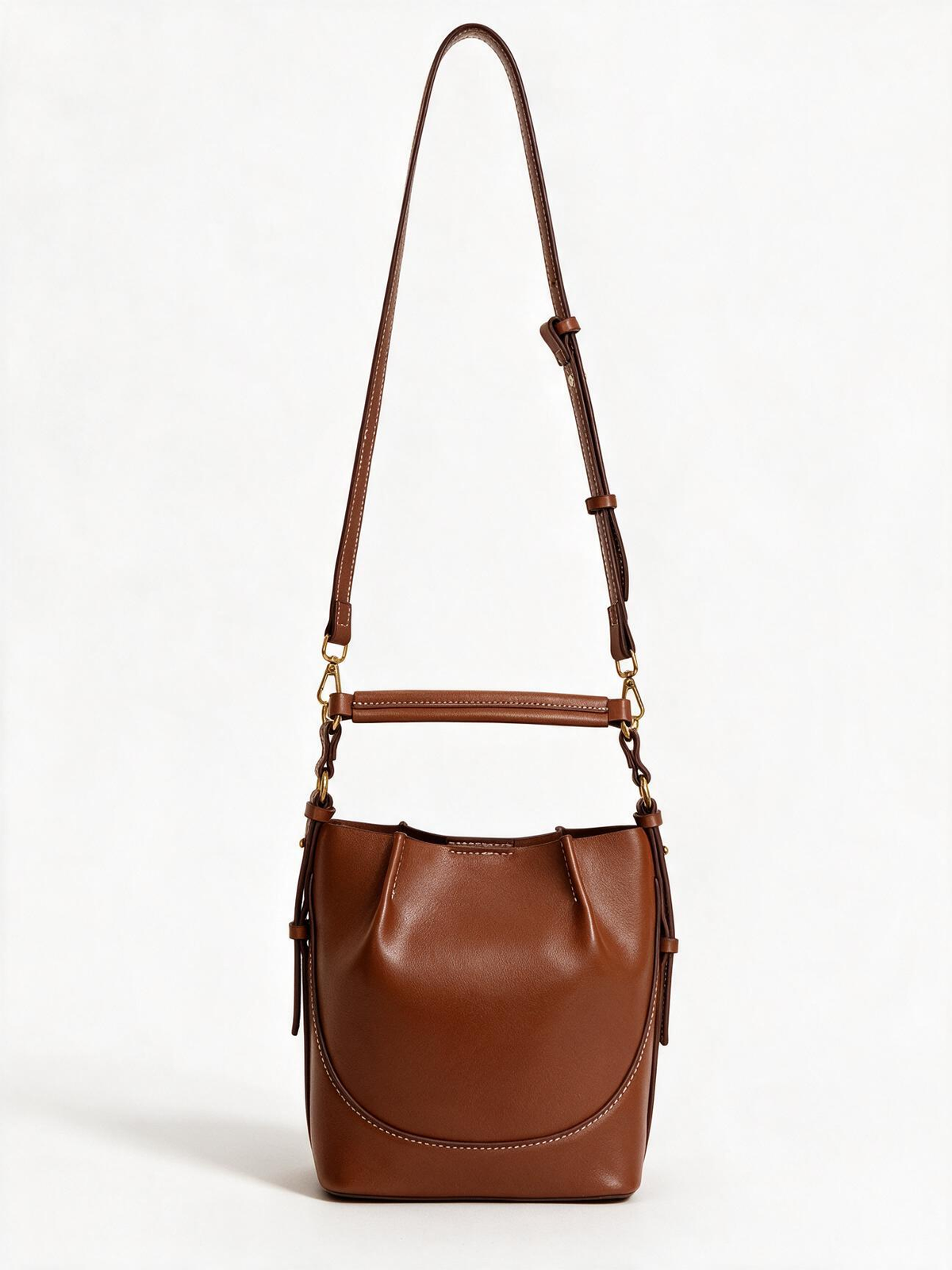 Vegan Leather Bucket Bag